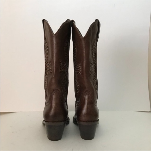 ZIGI New York women’s western brown studded snip tor boots - Picture 5 of 7